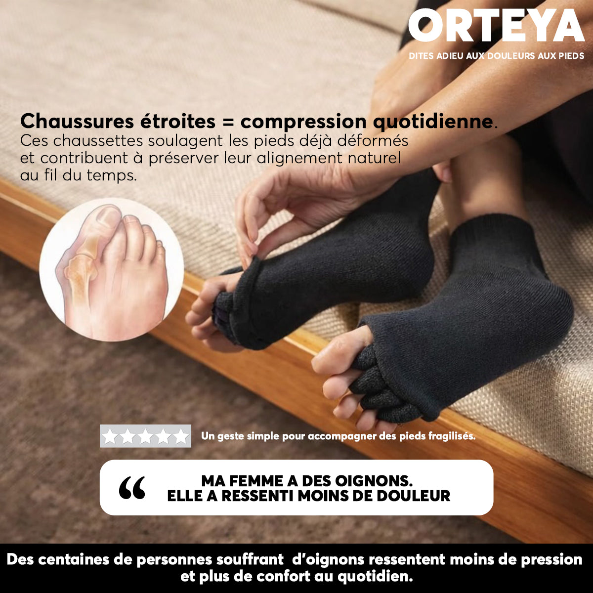 Orteya™ – Dites adieu aux douleurs aux pieds